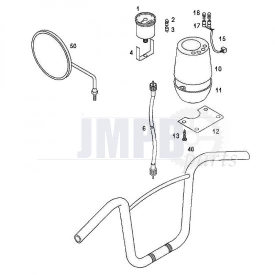 Speedometer / Handlebar Tomos Flexer from 2007