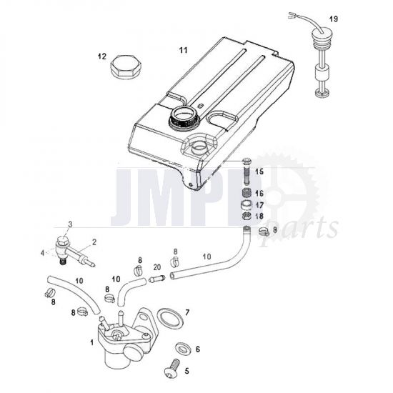 Oil pump / Oil tank Tomos Standard