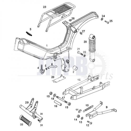 Frame / Swingarm Tomos Standard