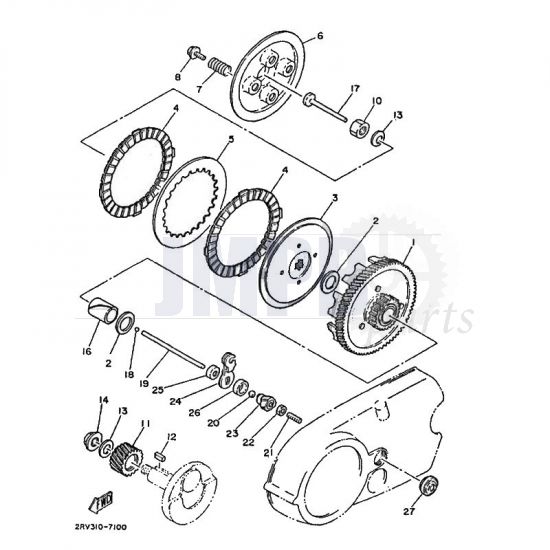 Clutch Yamaha FS1 2RU