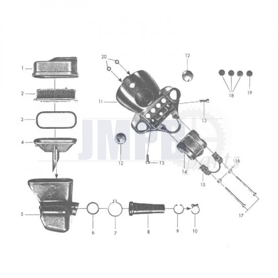 Headlight housing Zundapp 517