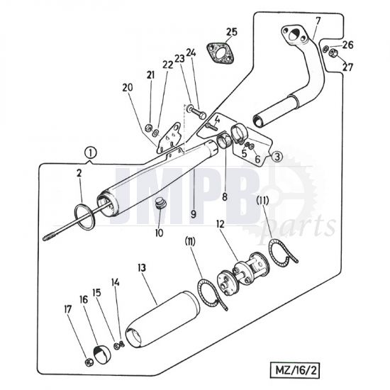 Exhaust Puch Monza