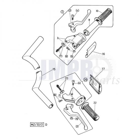 Handlebar / Handles Puch Monza